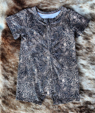 Load image into Gallery viewer, Tooled Leather Shortie Romper
